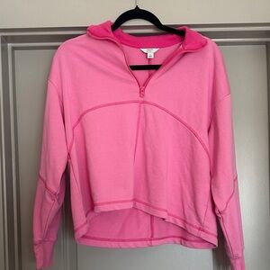 Crown & Ivory Pink Women's Quarter-Zip Sweatshirt